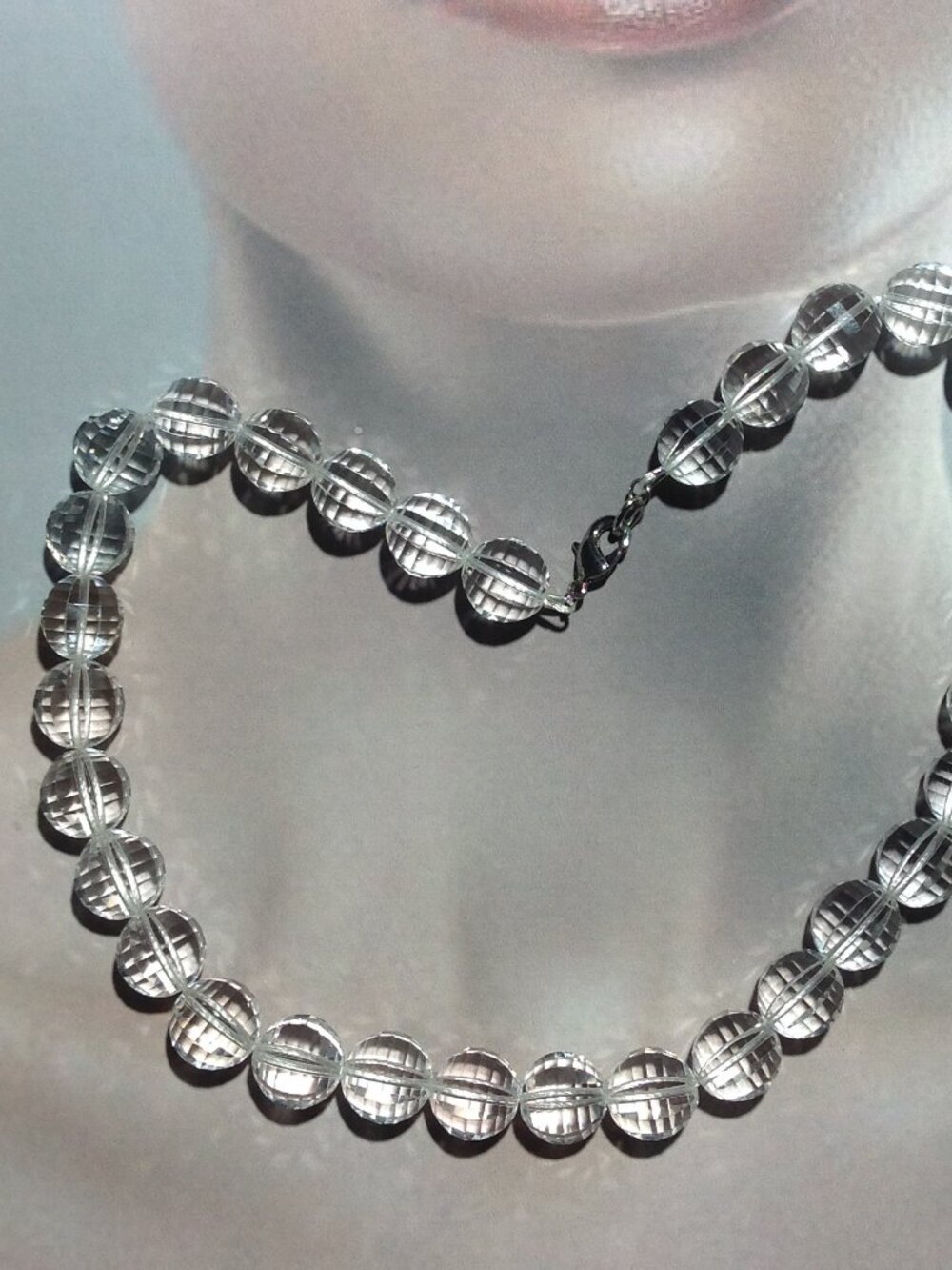 Faceted Quartz Beads Necklace